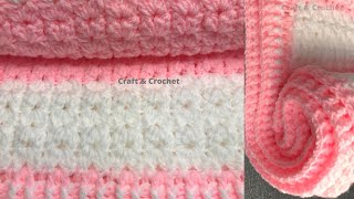 Easy crochet baby blanketcraft amp crochet blanket pattern 4327 [upl. by Amian961]