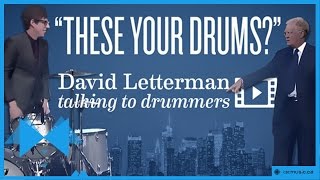 David Letterman  Are Those Your Drums [upl. by Schaeffer302]