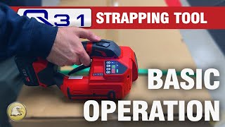 Eagle Q31 Strapping Tool Basic Operation Video [upl. by Sergu]