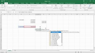 Excel Methodensammlung ARBEITSTAGE und NETTOARBEITSTAGE [upl. by Egwin]