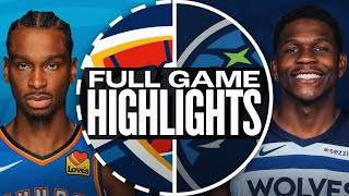 THUNDER at TIMBERWOLVES  FULL GAME HIGHLIGHTS  February 23 2025 [upl. by Dell478]