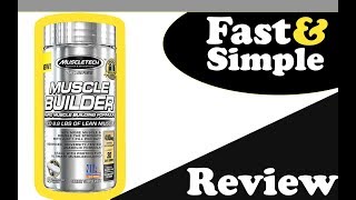 MuscleTech Muscle Builder ATP Supplement Review [upl. by Aizahs653]