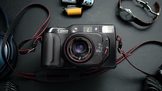 The BEST 35mm Point and Shoots  Canon Autoboy TELE Review Sure Shot TELE [upl. by Bil]