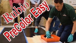 PreColor Easy Rubio Monocoat  How To Apply This Stain Over Hickory Wood Floor [upl. by Edgard498]