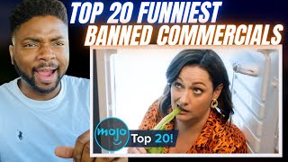 Brit Reacts To THE FUNNIEST BANNED COMMERCIALS [upl. by Eliza11]