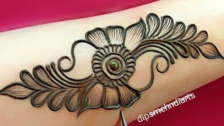 New stylish mehndi design  easy arabic mehndi design  mehndi ka design  mehndi design  mehndi [upl. by Britney596]