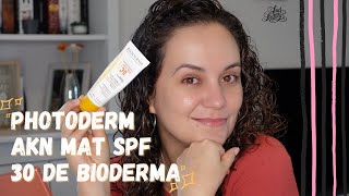 PHOTODERM AKN MAT SPF 30 DE BIODERMA Un protector para pieles acnéicas Funciona 🤔 [upl. by Lud]