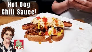 Hillbilly Hotdogs  Homemade HOTDOG Chili  Simple Ingredient Southern Cooking [upl. by Ginsburg489]