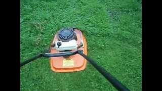 flymo 520 petrol hover mower [upl. by Ttesil]