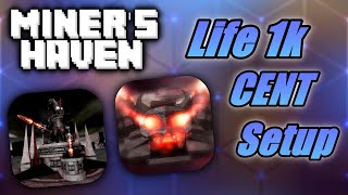 Miners Haven Life 1k Centillion Setup  No Exotics Collectibles Enchants or Superstitious [upl. by Orelu993]