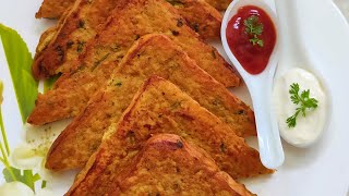 CHICKEN TOAST Breakfast snack or Tiffin box recipe MyLadleMagic [upl. by Assille170]