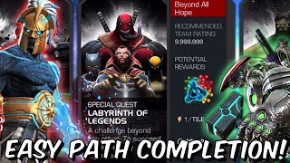 Labyrinth Of Legends Easy Path Completion w 5 Star Aegon  Marvel Contest of Champions [upl. by Tillman]