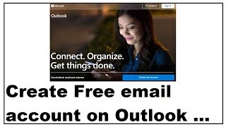 How to create Free email account on outlook [upl. by Navaj]