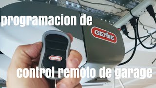 Genie 3T como programar un control remoto de puerta de garage [upl. by Heilner946]