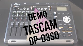 Demo Tascam DP03SD [upl. by Cilegna]