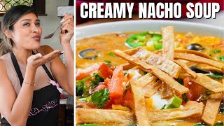 Two Carb Soup How to Make Keto amp Low Carb Creamy Nacho Soup Recipe [upl. by Adnak]