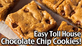 Easy Chocolate Chip Cookie Bars Recipe [upl. by Tomchay]