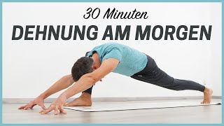 30 Minuten Yoga am Morgen  bewusstes Dehnen zum Mitmachen [upl. by Ardiedak]