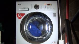 LG F1222TD Direct Drive Washing machine  Cotton Quick 60  medic rinse complete [upl. by Ecital]