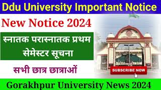 Ddu University Important Notice 2024  Ddu Exam News Today Ddu University News 2024 [upl. by Sutelc]