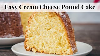 Easy Cream Cheese Pound Cake Doctored Cake Mix Recipe [upl. by Sedaiuqlem786]