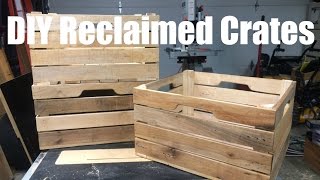 DIY Stacking Wood Crates from pallet wood [upl. by Nycila]