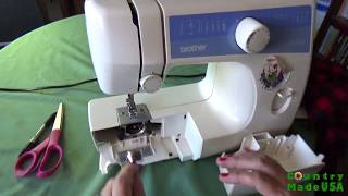 Sewing with Brother LS 2125 Buttonholes and Threading [upl. by Ulysses]