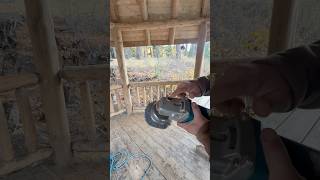 How we use a Osborne ￼Nylon Brush ￼restoration woodworking logcabin woodrestoration diy [upl. by Astrix959]