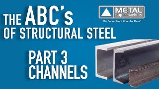 ABCs of Structural Steel  Part 3 Channels  Metal Supermarkets [upl. by Eanerb]