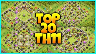 New INSANE TH11 BASE WARTROPHY Base Link 2023 Top20 in Clash of Clans  Town Hall 11 War Base [upl. by Nyl]