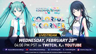 Colorful Corner Episode 25 HATSUNE MIKU COLORFUL STAGE [upl. by Isabeau]