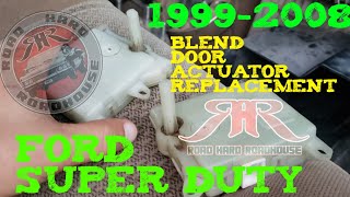 19992008 FORD F250 F350 SUPER DUTY BLEND DOOR ACTUATOR REPLACEMENT [upl. by Halet407]