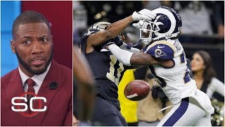 Rams beat Saints after controversial missed pass interference call  SportsCenter [upl. by Thagard586]