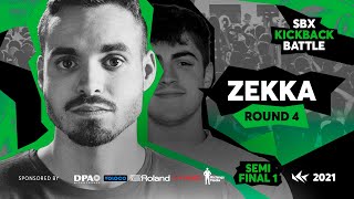 ZEKKA  Round 4  Semifinal 1  VILLAIN vs ZEKKA  SBX KICKBACK BATTLE 2021 [upl. by Guido516]