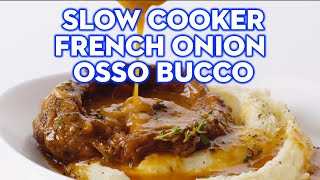 Slow Cooker French Onion Osso Bucco Recipe  Only 15 minutes prep  tastecomau [upl. by Akinahc]