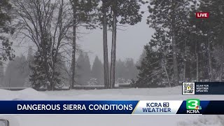 Northern California snowstorm coverage A true blizzard has very specific weather conditions H [upl. by Urbain]