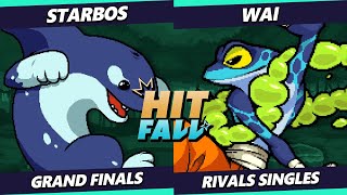 Hitfall 25 GRAND FINALS  Wai Ranno Vs starbos L Orcane Rivals of Aether [upl. by Malinde]