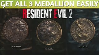 Resident Evil 2 Remake  Claire Medallion Puzzle [upl. by Oric]