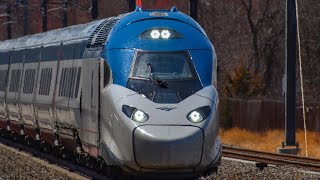 Amtrak Avelia Liberty Acela 150MPH Pass  Kingston RI [upl. by Lynna135]