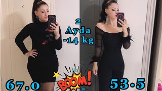 NASIL ZAYIFLADIM  14 kg verdim  Sporsuz Diyetsiz Aç kalmadan kalıcı kilo verme yöntemi❗️ [upl. by Alonzo15]