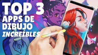 TOP 3 MEJORES APLICACIONES PARA DIBUJAR EN ANDROID  Happip [upl. by Ytsrik]