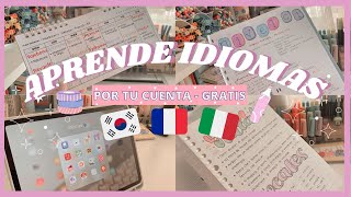 Cómo EMPEZAR UN IDIOMA POR TU CUENTA 📚📝 Self study KOREAN FRENCH etc 🔊📖  material GRATIS 💕 [upl. by Moria]