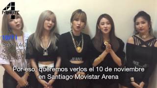 4MINUTE  Saludo Chile  Fan Bash Tour [upl. by Kcitrap611]