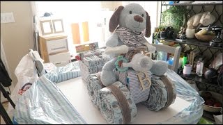 DIY 4 Wheeler Diaper Cake Detailed How To With Trailer [upl. by Oliy]