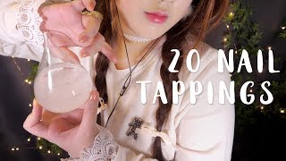 ASMR 20 Nail Tappings Heaven ✨ [upl. by Meehahs374]