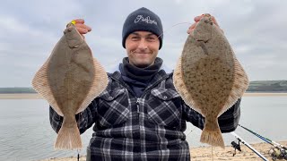 Shore Fishing UK  Flounder and Bass Fishing in an Estuary  The Fish Locker [upl. by Sik]