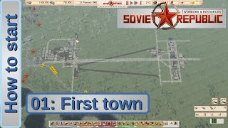 EP01 Start planning the first town  How to start realistic  workers and resources [upl. by Nahraf307]