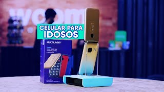 CELULAR PARA IDOSOS UNBOXING e REVIEW Flip Vita Multilaser  PORTUGUÊS [upl. by Aurita347]