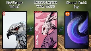 Red magic Tablet VS Lenovo Legion Y700 VS Xiaomi Pad 6 Pro [upl. by Snehpets187]