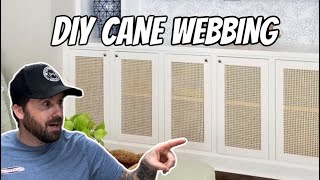 DIY Cane Webbing on Cabinet Doors [upl. by Sullivan429]